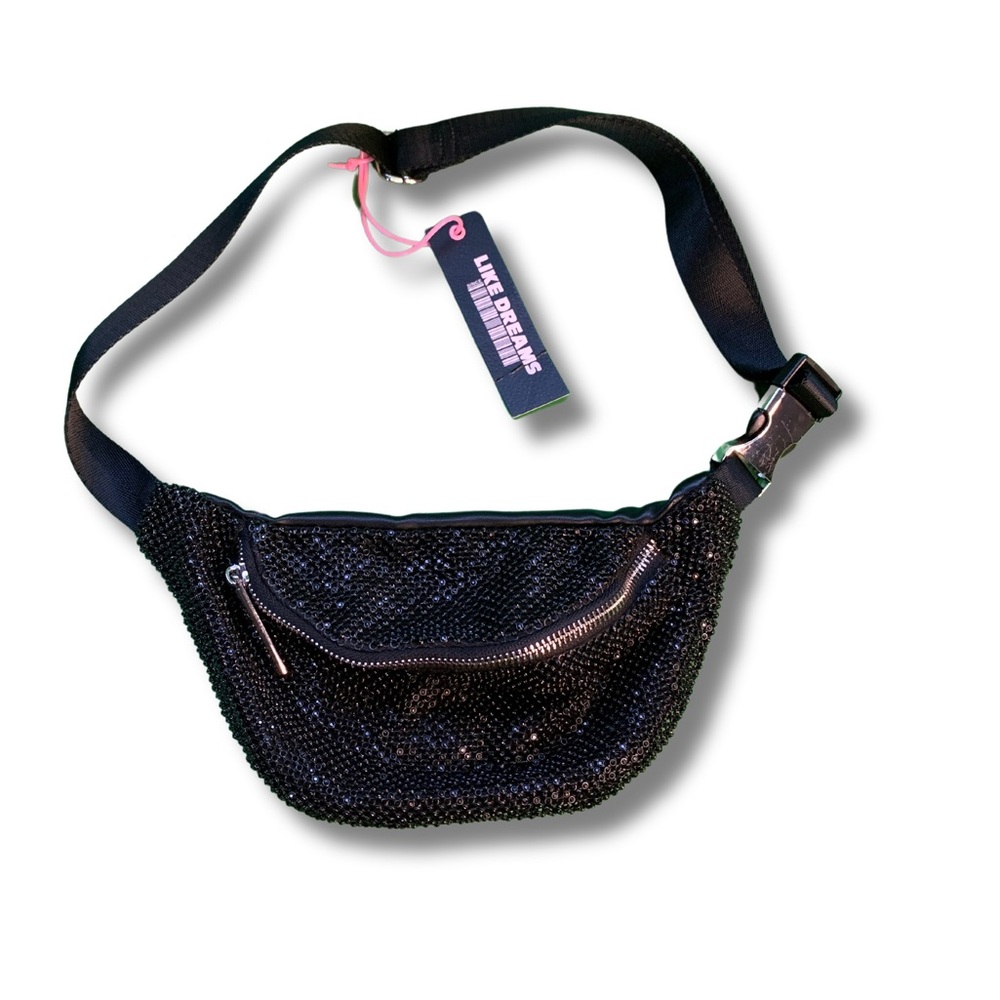 LIKE DREAMS Women's Compact Evening Rhinestone Fanny Pack